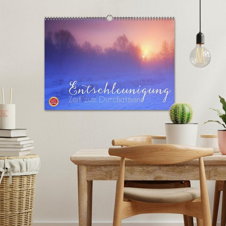 Produktbild: Entschleunigung - Zeit zum Durchatmen (Wandkalender 2026 DIN A3 quer), CALVENDO Monatskalender