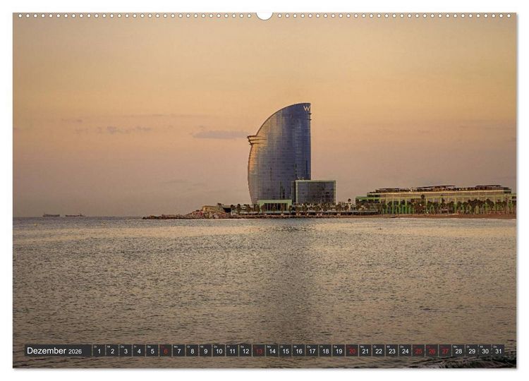 Produktbild: Barcelona Impressionen (hochwertiger Premium Wandkalender 2026 DIN A2 quer), Kunstdruck in Hochglanz