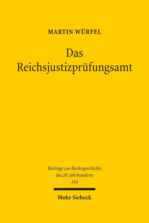 Produktbild: Das Reichsjustizpr&uuml;fungsamt