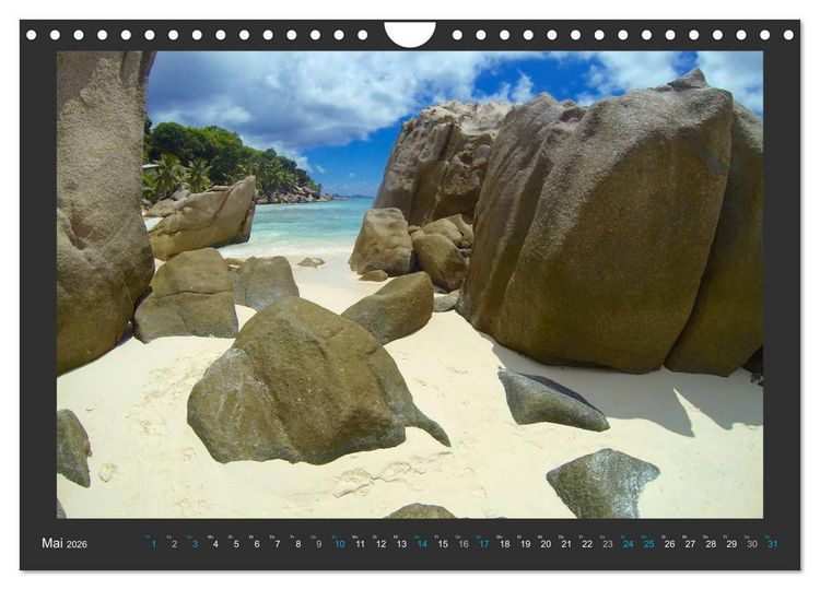 Produktbild: Seychellen - Der Garten Eden im Indischen Ozean (Wandkalender 2026 DIN A4 quer), CALVENDO Monatskalender
