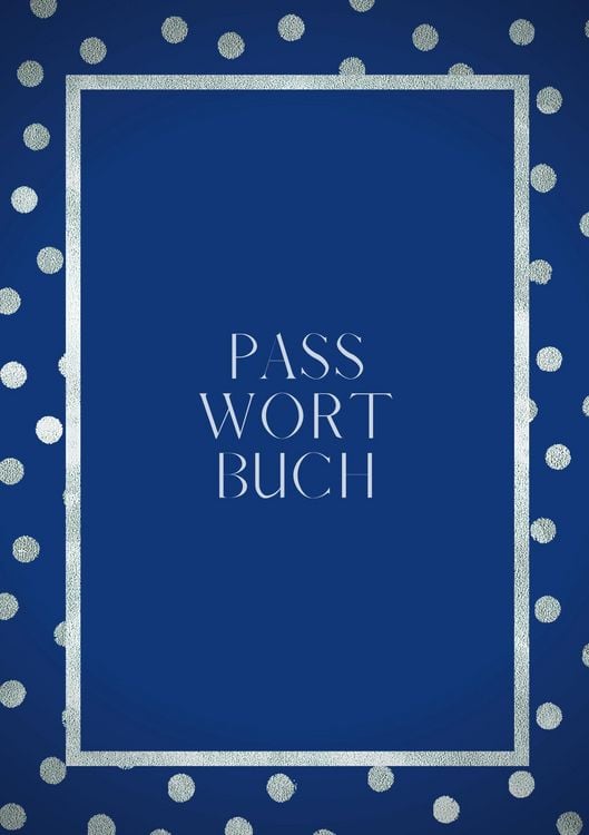 Produktbild: Passwort Buch - A5 - Notizbuch f&uuml;r Passw&ouml;rter - zweispaltiger Organizer - 100 Seiten - Papier