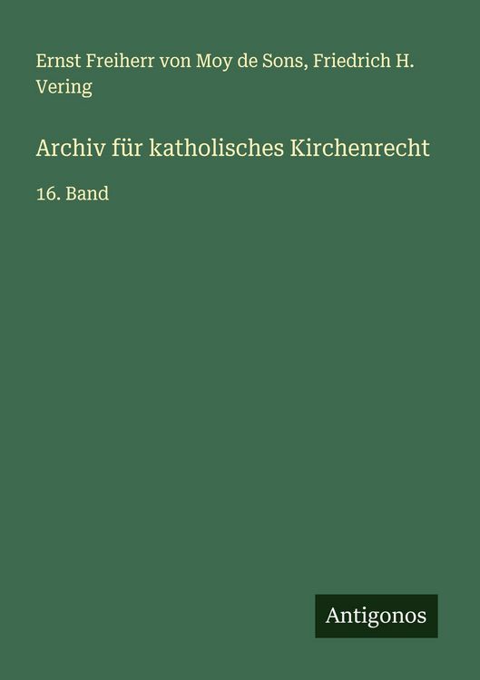 Produktbild: Archiv f&uuml;r katholisches Kirchenrecht