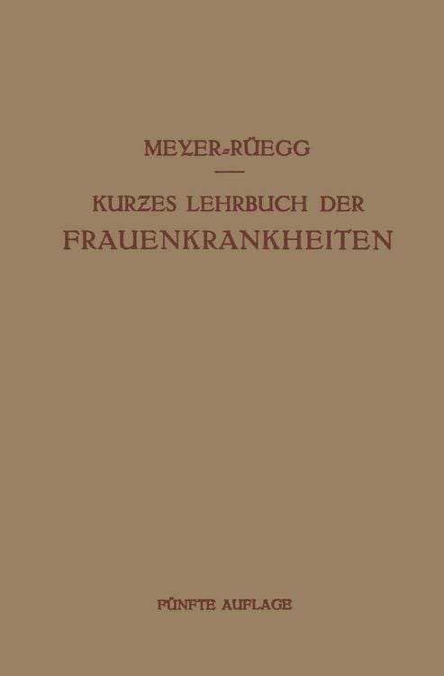 Produktbild: Kurzes Lehrbuch der Frauenkrankheiten