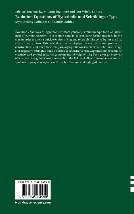Produktbild: Evolution Equations of Hyperbolic and Schr&ouml;dinger Type