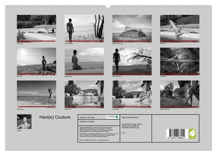 Produktbild: Haut(e) Couture (hochwertiger Premium Wandkalender 2026 DIN A2 quer), Kunstdruck in Hochglanz