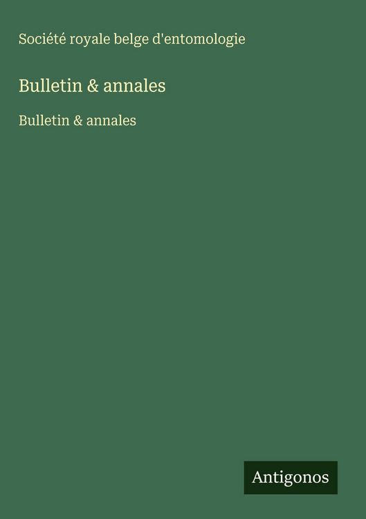 Produktbild: Bulletin & annales