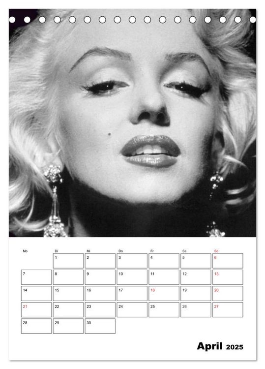 Produktbild: Marilyn Monroe. Weltstar und Sexsymbol (Tischkalender 2025 DIN A5 hoch), CALVENDO Monatskalender