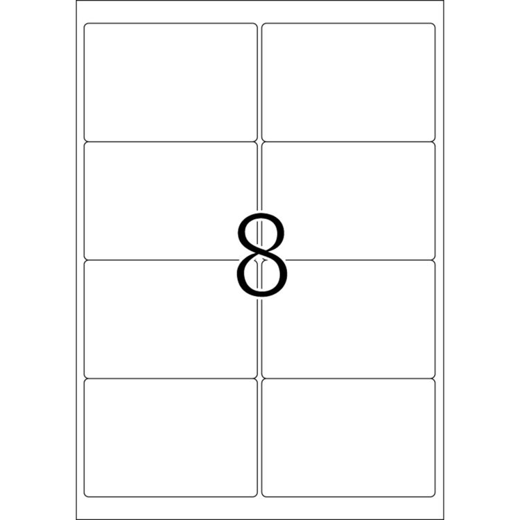 Produktbild: HERMA Adressetiketten permanent wei&szlig; 99,1x67,7mm 25 Blatt 200 St&uuml;ck