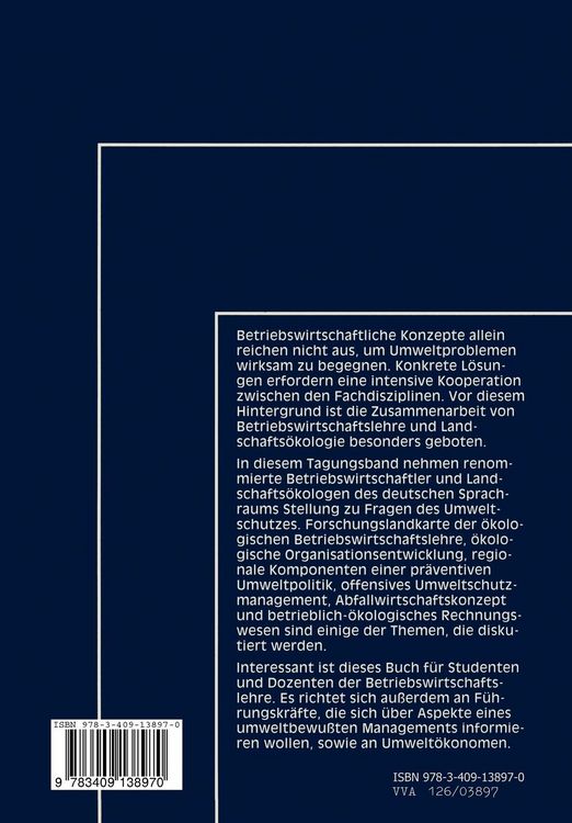 Produktbild: Betrieblicher Umweltschutz