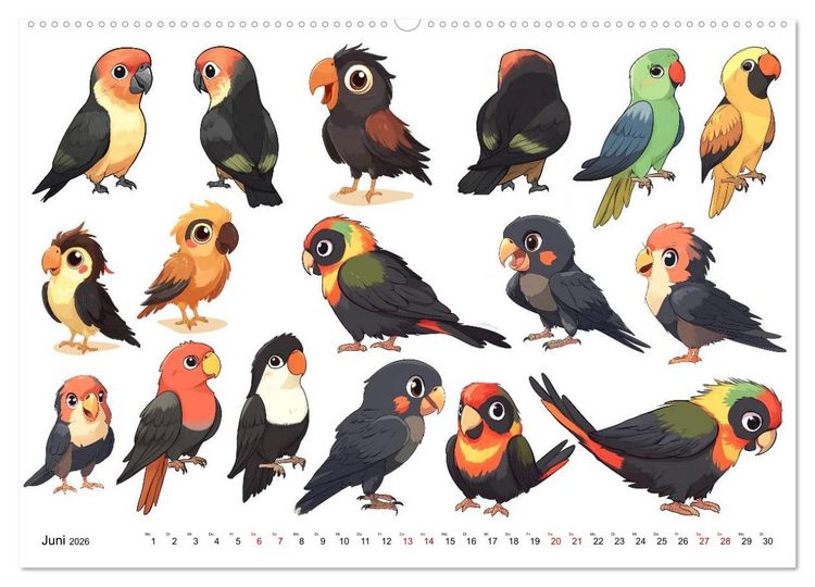 Produktbild: ComicZoo - eine lustige Tiertruppe (Wandkalender 2026 DIN A2 quer), CALVENDO Monatskalender