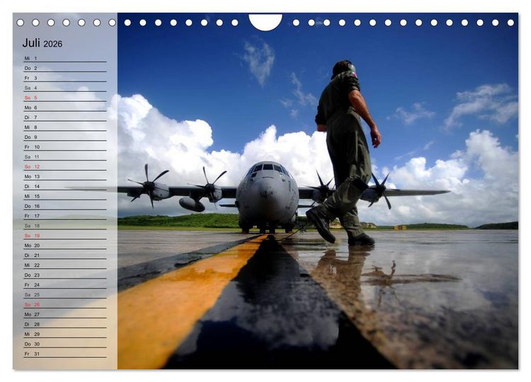 Produktbild: Kampfjets. U.S. Aircraft (Wandkalender 2026 DIN A4 quer), CALVENDO Monatskalender