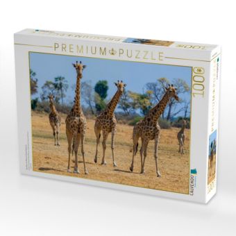 Produktbild: CALVENDO Puzzle Giraffen im Moremi Game Reserve | 1000 Teile Lege-Gr&ouml;&szlig;e 64x48cm Foto-Puzzle f&uuml;r gl&uuml;ckliche Stunden