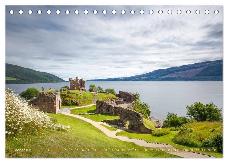 Produktbild: Von den Highlands zu den Hebriden (Tischkalender 2026 DIN A5 quer), CALVENDO Monatskalender