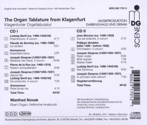 Produktbild: Klagenfurter Orgeltabulatur