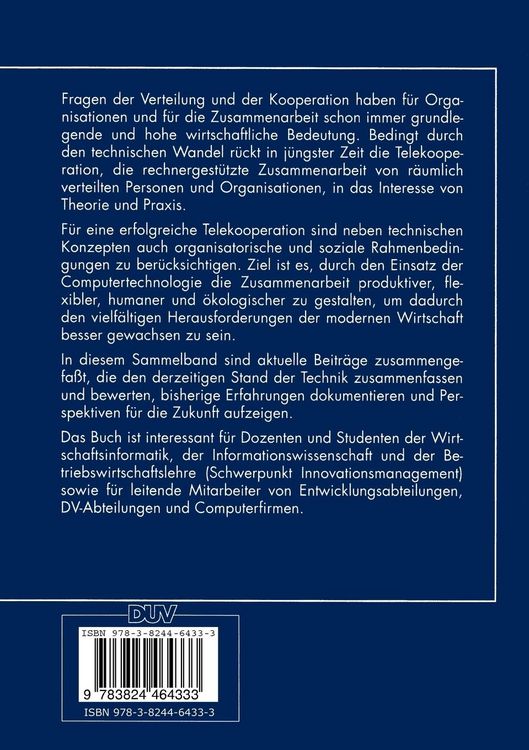 Produktbild: Telekooperation in Unternehmen