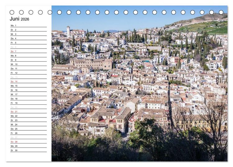 Produktbild: Andalusien (Tischkalender 2026 DIN A5 quer), CALVENDO Monatskalender