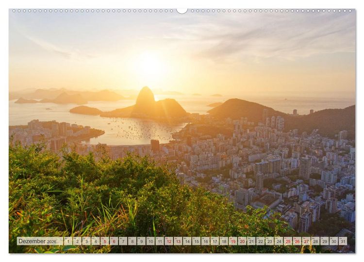 Produktbild: Brasilien - Zwischen Iguazu und Rio (Wandkalender 2026 DIN A2 quer), CALVENDO Monatskalender