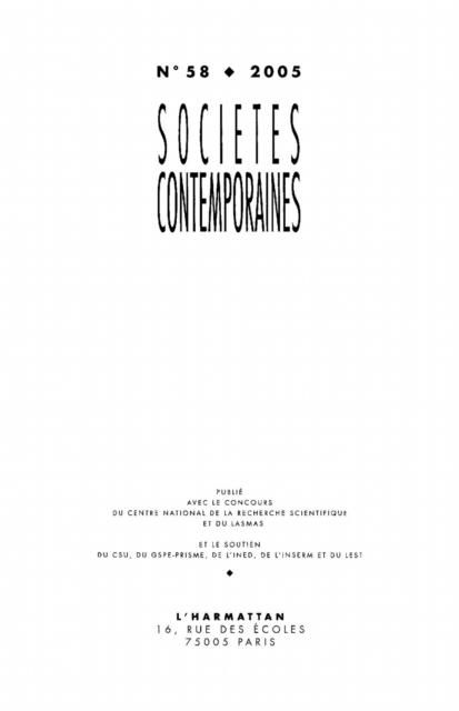 Produktbild: Societe contemporaine no. 58