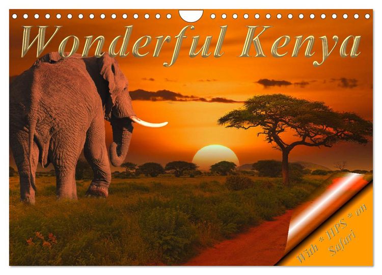 Produktbild: Wonderful Kenya (Wall Calendar 2026 DIN A4 landscape), CALVENDO 12 Month Wall Calendar