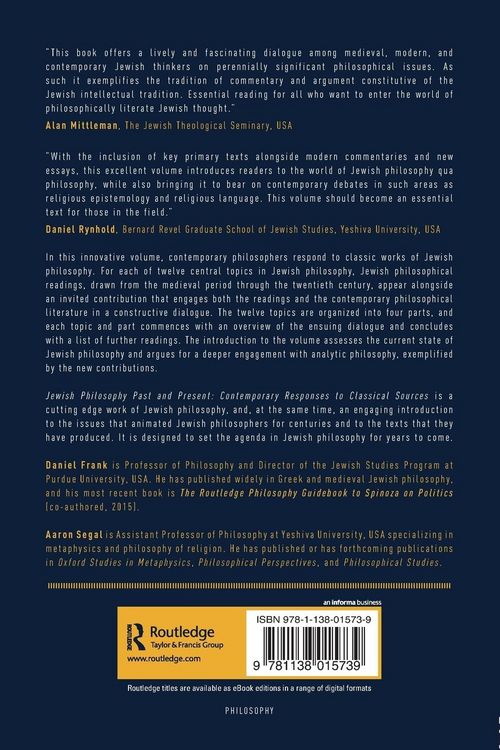 Produktbild: Jewish Philosophy Past and Present