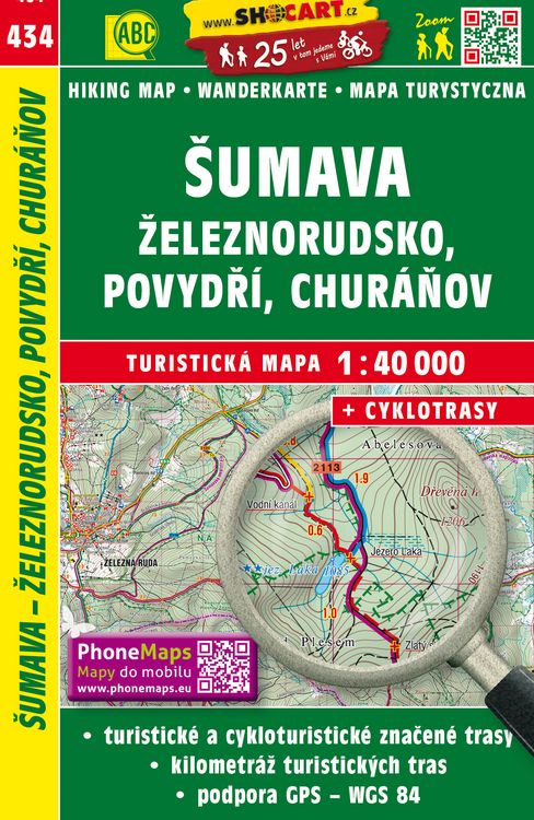 Produktbild: Wanderkarte Tschechien Sumava - Zeleznorudsko, Povydri, Churanov 1 : 40 000
