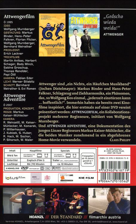 Produktbild: Attwengerfilm/Attwenger Adventure - Edition der Standard