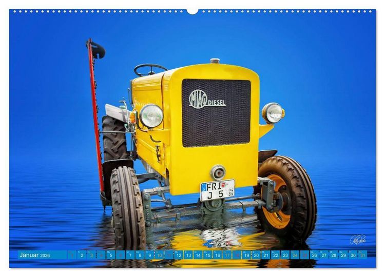 Produktbild: Traktor - Oldtimer (hochwertiger Premium Wandkalender 2026 DIN A2 quer), Kunstdruck in Hochglanz