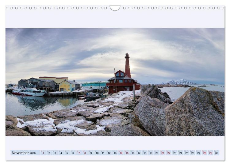 Produktbild: Norwegen Nordland Troms og Finnmark - Panoramen (Wandkalender 2026 DIN A3 quer), CALVENDO Monatskalender