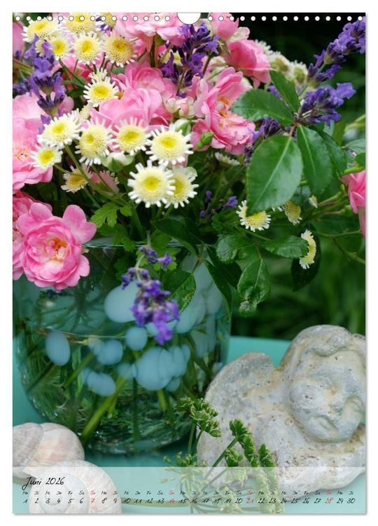 Produktbild: Blumenstr&auml;u&szlig;e aus Garten, Feld und Wald (Wandkalender 2026 DIN A3 hoch), CALVENDO Monatskalender