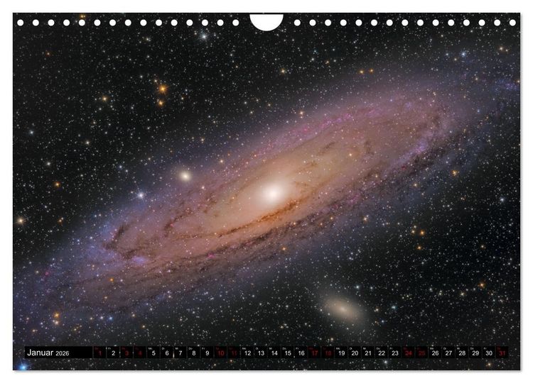 Produktbild: Galaxien im Universum (Wandkalender 2026 DIN A4 quer), CALVENDO Monatskalender