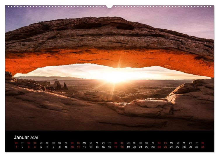 Produktbild: USA Desert Dreams (hochwertiger Premium Wandkalender 2026 DIN A2 quer), Kunstdruck in Hochglanz