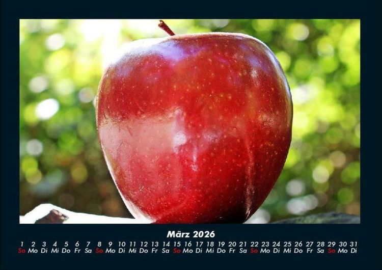 Produktbild: Obstkalender 2026 Fotokalender DIN A4