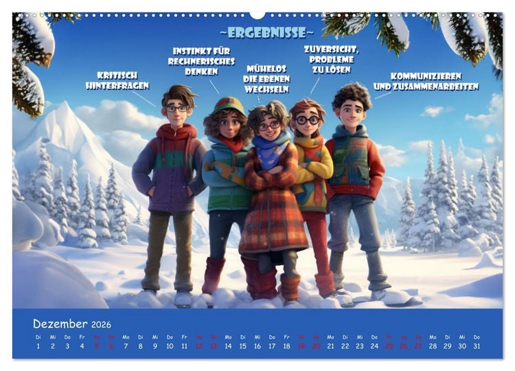 Produktbild: Mathe ist eigentlich doch ganz cool! (Wandkalender 2026 DIN A2 quer), CALVENDO Monatskalender