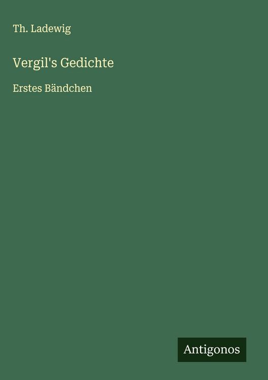 Produktbild: Vergil's Gedichte
