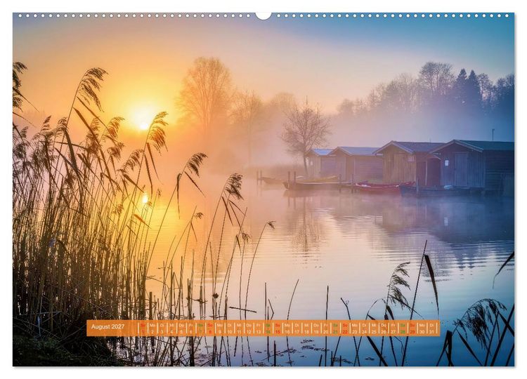 Produktbild: Malerische Seenlandschaft (Wandkalender 2027 DIN A2 quer), CALVENDO Monatskalender