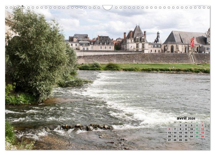 Produktbild: Bords de Loire Ville d'Amboise (Calendrier mural 2026 DIN A3 vertical), CALVENDO calendrier mensuel