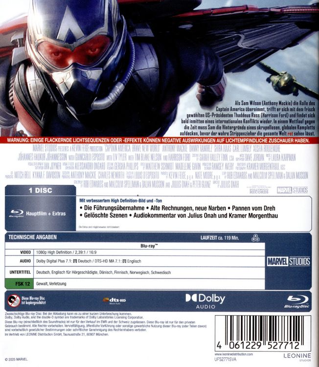 Produktbild: Captain America - Brave New World