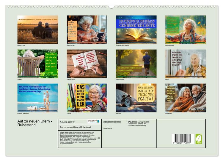 Produktbild: Auf zu neuen Ufern - Ruhestand (hochwertiger Premium Wandkalender 2026 DIN A2 quer), Kunstdruck in Hochglanz