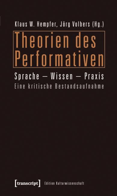 Produktbild: Theorien des Performativen