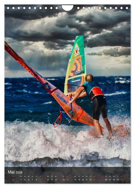 Produktbild: Windsurfing - Wind und Wellen (Wandkalender 2026 DIN A4 hoch), CALVENDO Monatskalender