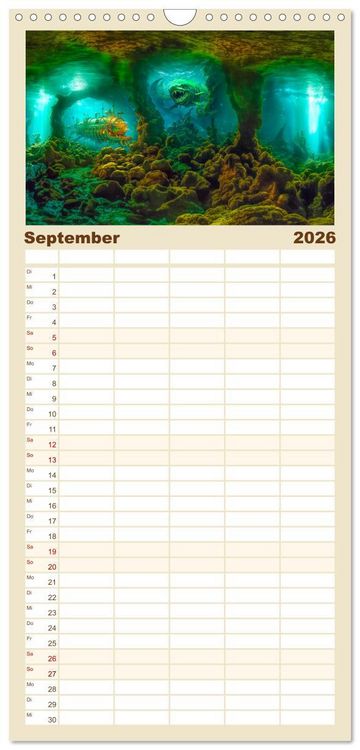 Produktbild: Familienplaner 2026 - Was heute noch wie ein M&auml;rchen klingt ... mit 5 Spalten (Wandkalender, 21 x 45 cm) CALVENDO