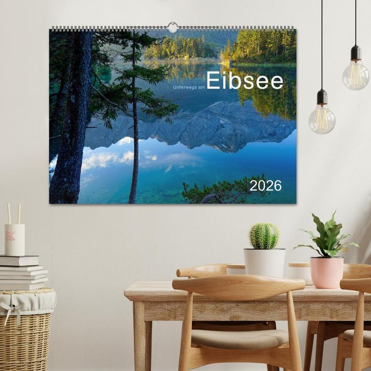 Produktbild: Unterwegs am Eibsee (Wandkalender 2026 DIN A2 quer), CALVENDO Monatskalender