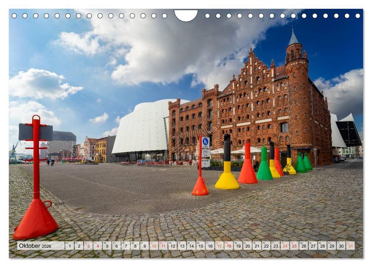 Produktbild: Stralsund Stadtansichten (Wandkalender 2026 DIN A4 quer), CALVENDO Monatskalender