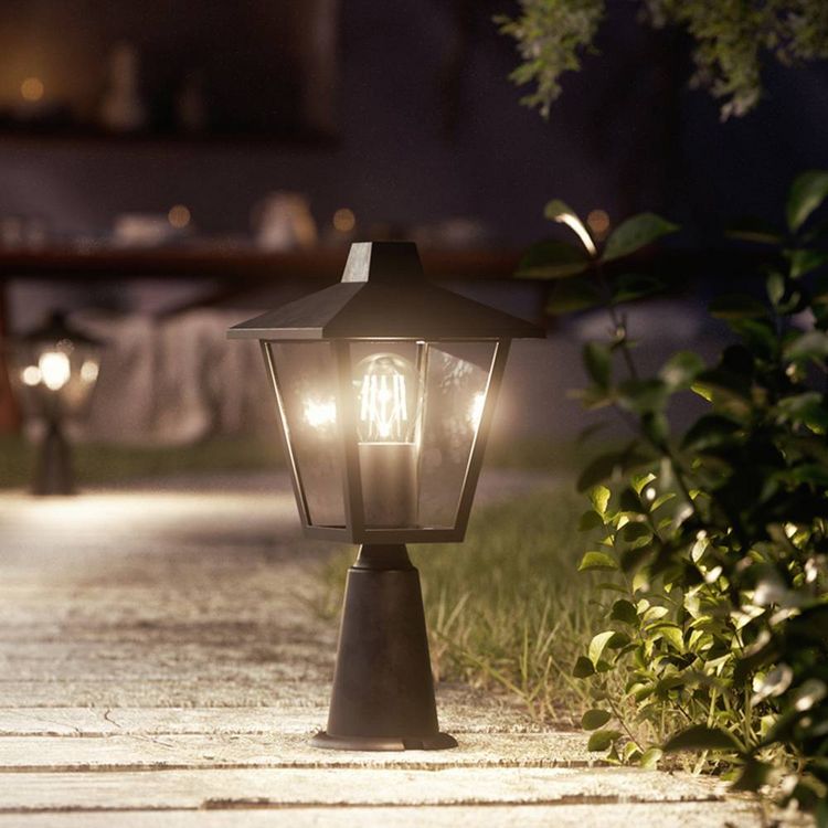 Produktbild: Philips LED 929004141501 Kinno Außenstandleuchte E27 Schwarz