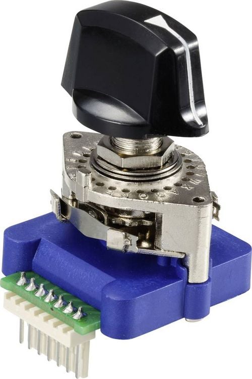 Produktbild: TRU COMPONENTS TC-12830252 Drehschalter 5 V/DC, 25 V/AC, 50 V/AC 0.5A 1 x 30&deg; 1St.