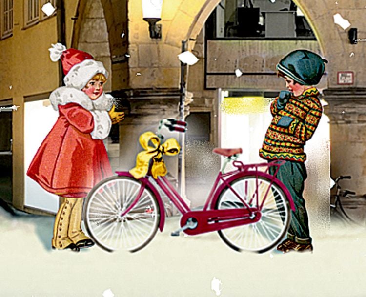 Produktbild: A4-Wand-Adventskalender &ndash; Weihnachtliches Stadtpanorama