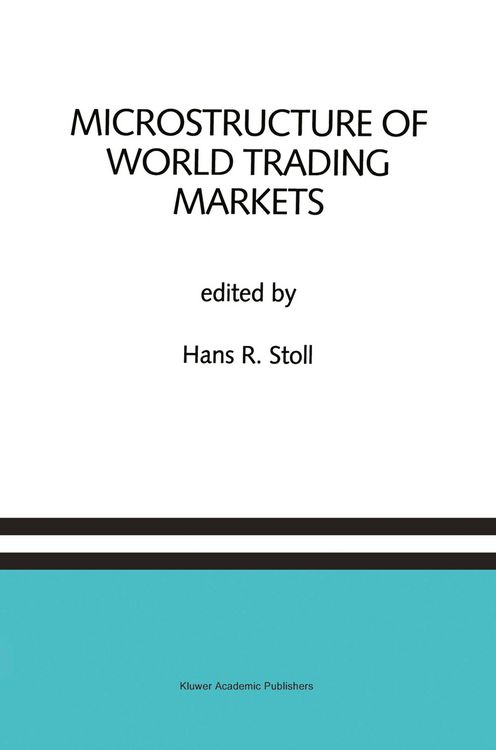 Produktbild: Microstructure of World Trading Markets