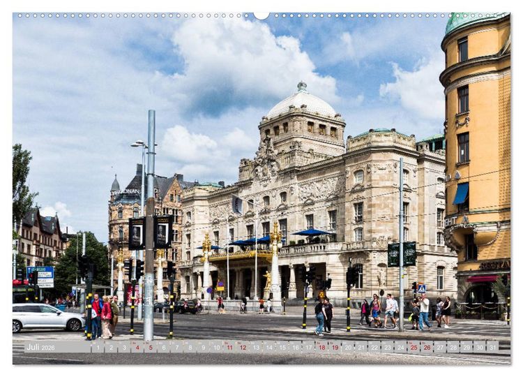 Produktbild: Stockholm - Mal anders gesehen (Wandkalender 2026 DIN A2 quer), CALVENDO Monatskalender