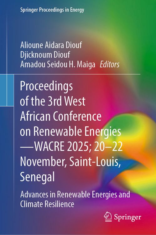 Produktbild: Proceedings of the 3rd West African Conference on Renewable Energies&mdash;WACRE 2025; 20&ndash;22 November, Saint-Louis, Senegal