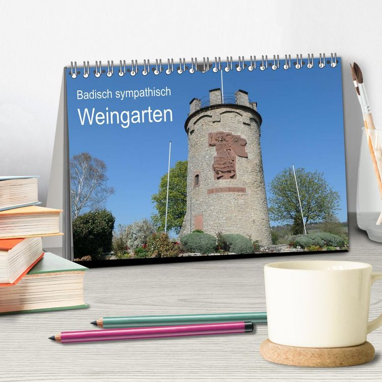 Produktbild: Badisch sympathisch Weingarten (Tischkalender 2026 DIN A5 quer), CALVENDO Monatskalender